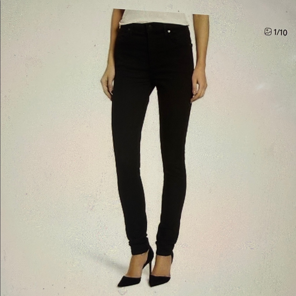 Citizens Of Humanity High Rise Skinny All Black Size 27